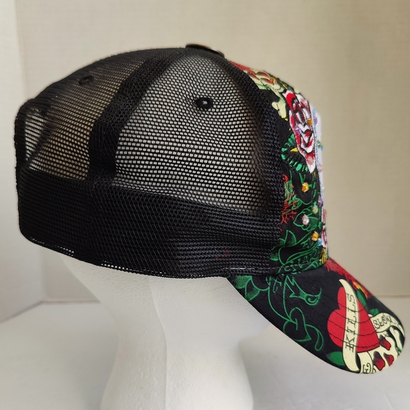 Ed Hardy Love Kills Slowly Hat VGC Adjustable by C. Audigier - Picture 2 of 11